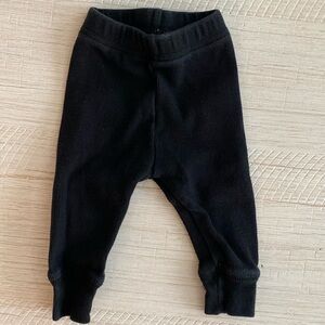 Little Bipsy 3-6 month black ribbed pants